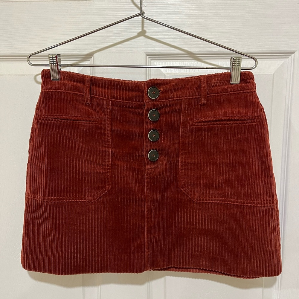 Zara Corduroy Mini Skirt